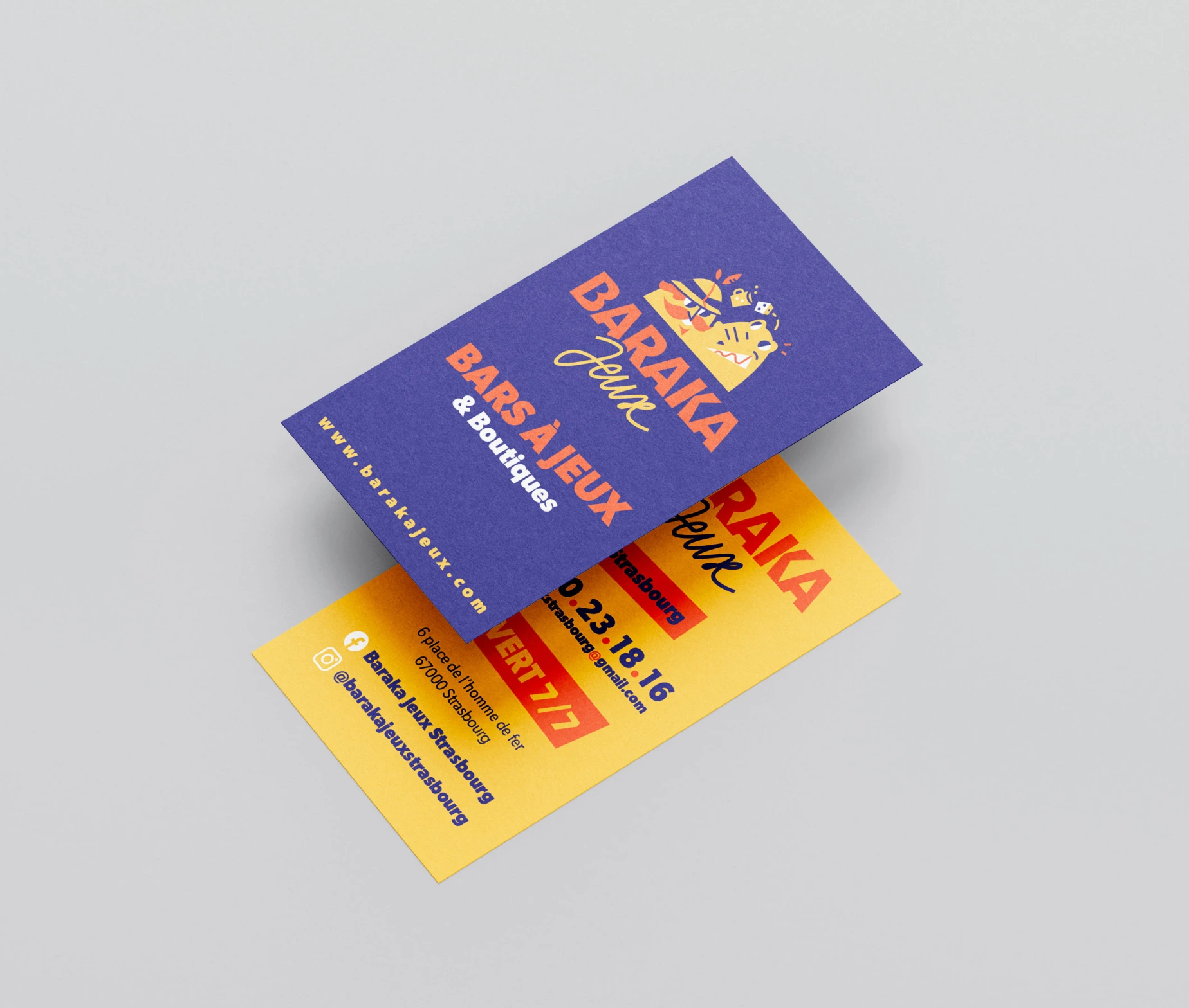 Carte de visites Baraka Jeux