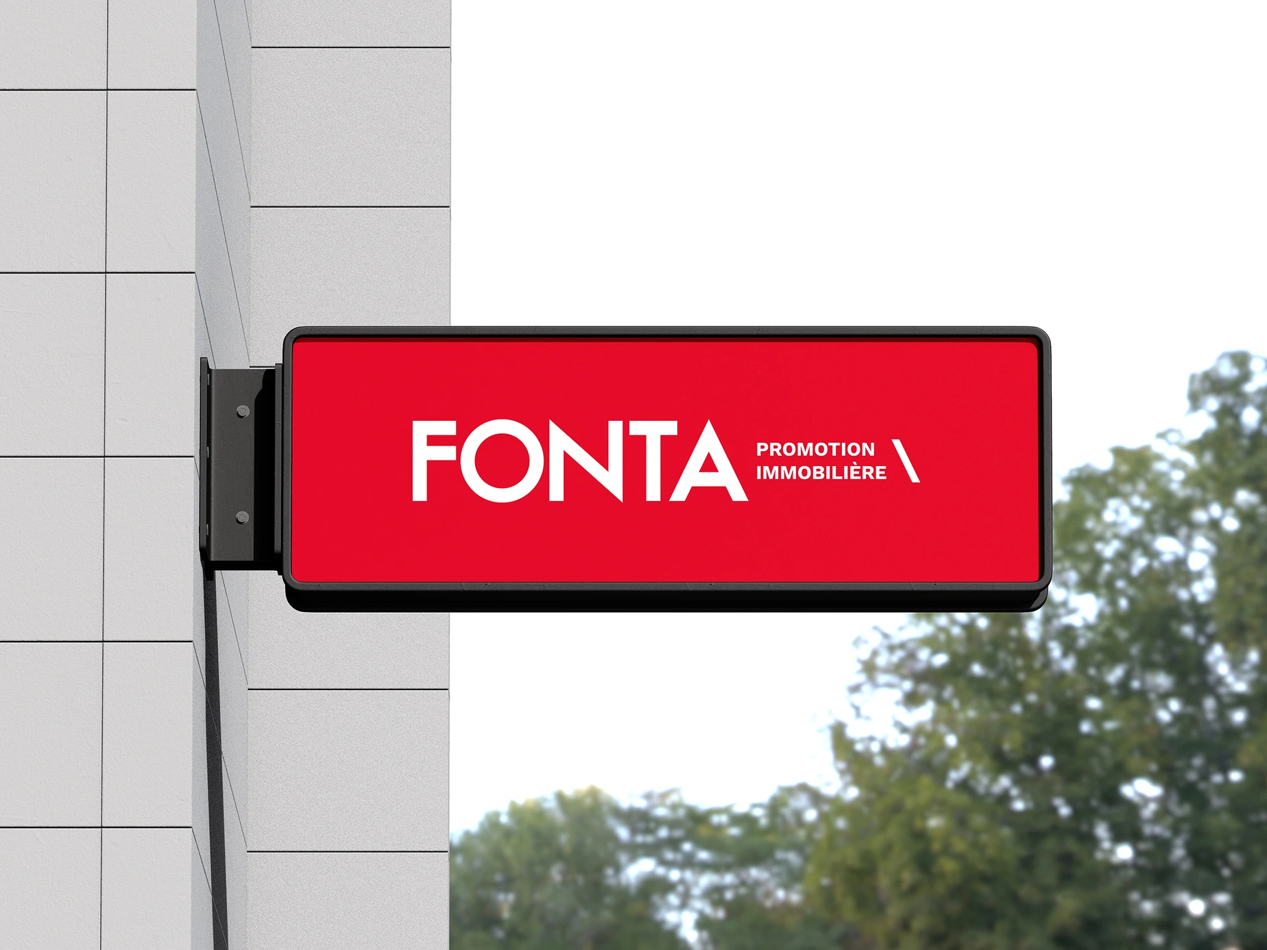 Enseigne drapeau Fonta