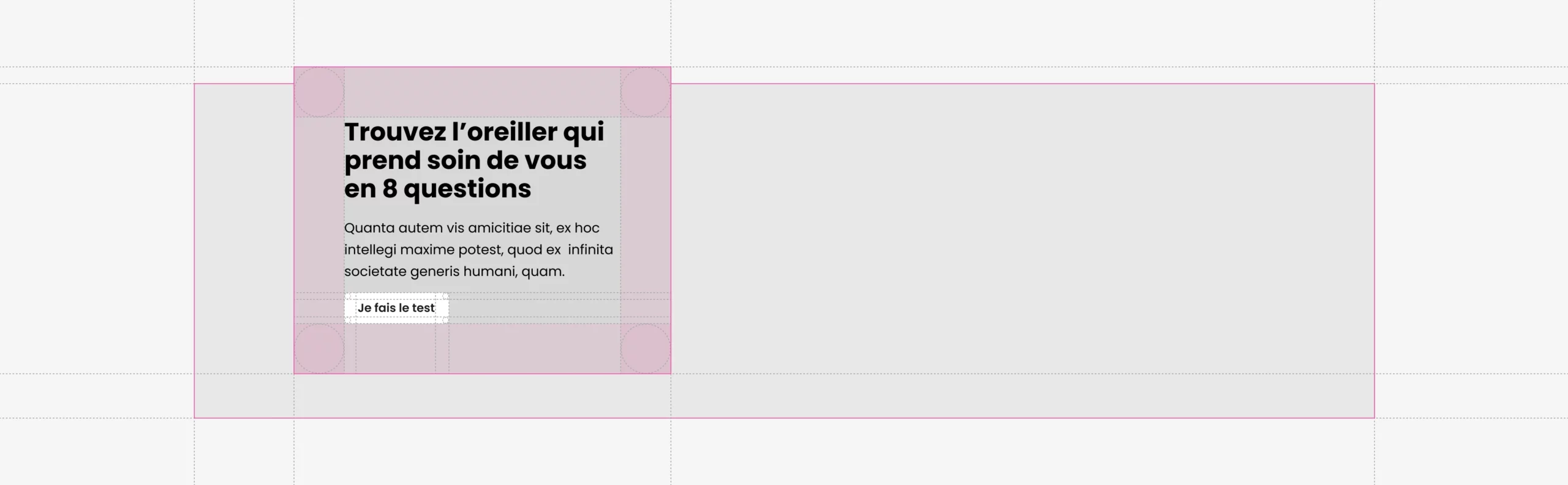 UX/UI design matrice site mon oreiller et moi