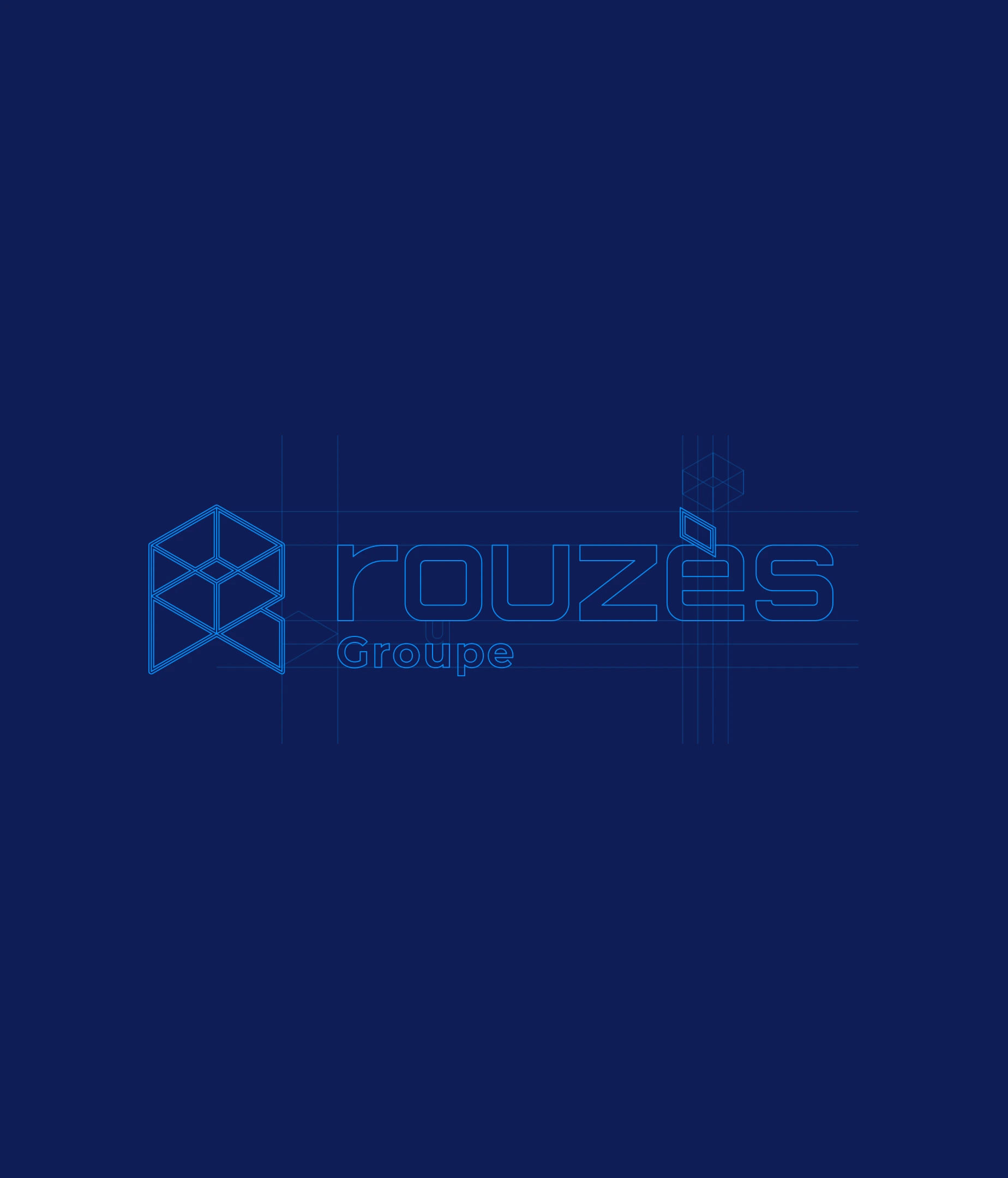 Construction du logo Rouzès groupe