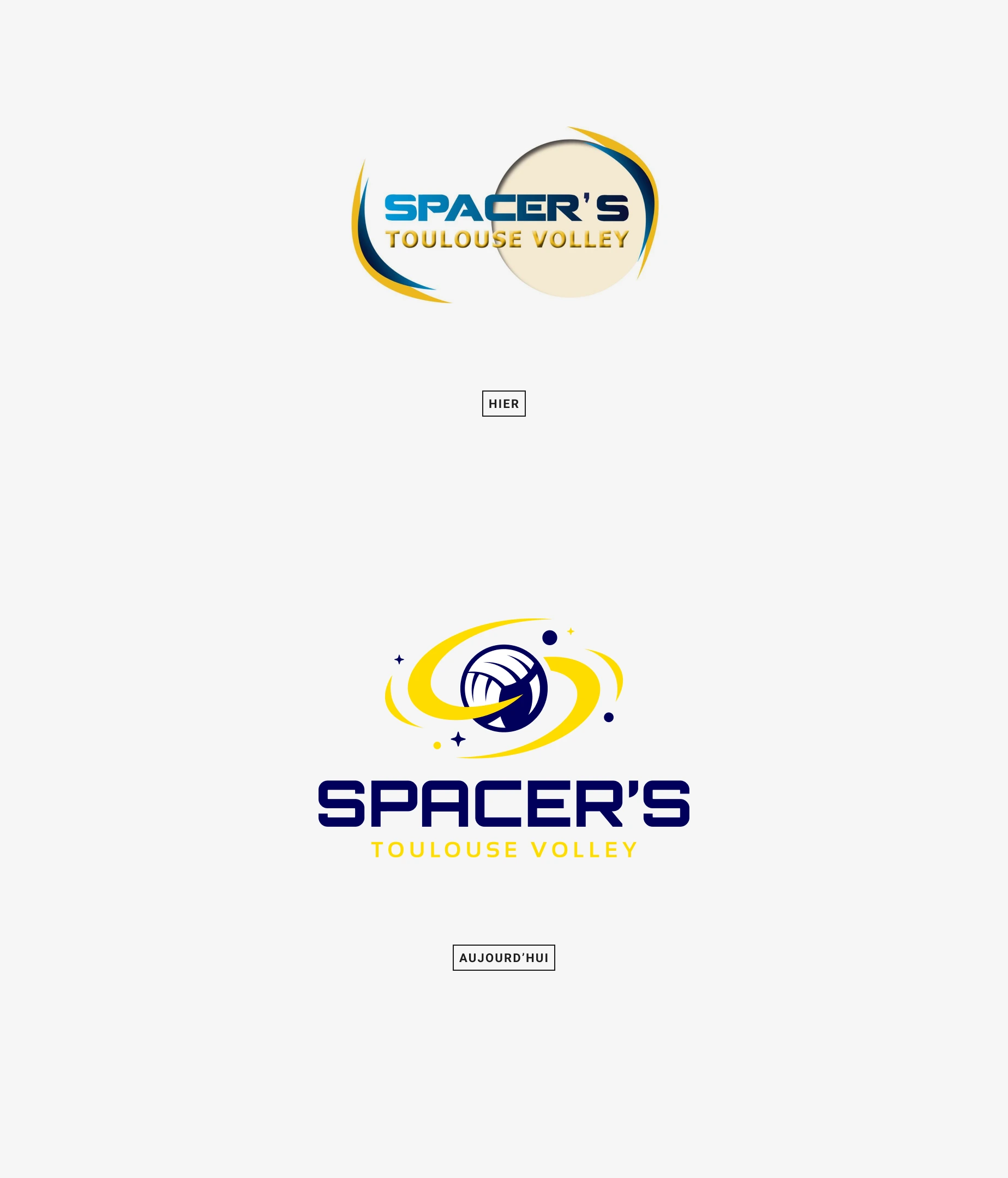 Rebranding logo Spacer's Toulouse Volley 