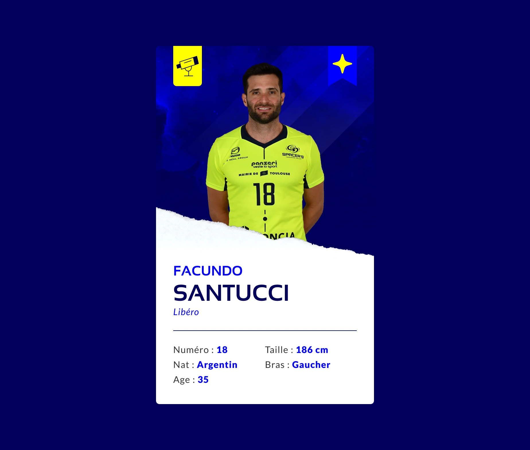 UX/UI design module finalisé site Spacer's Toulouse Volley 