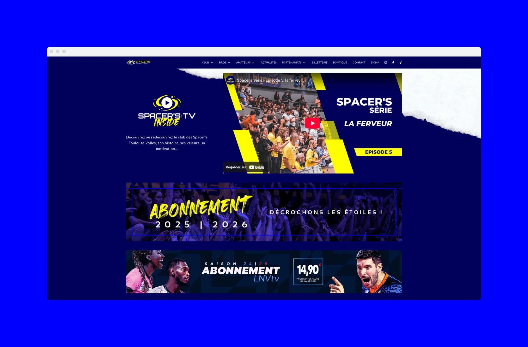 Site Spacer's Toulouse Volley 