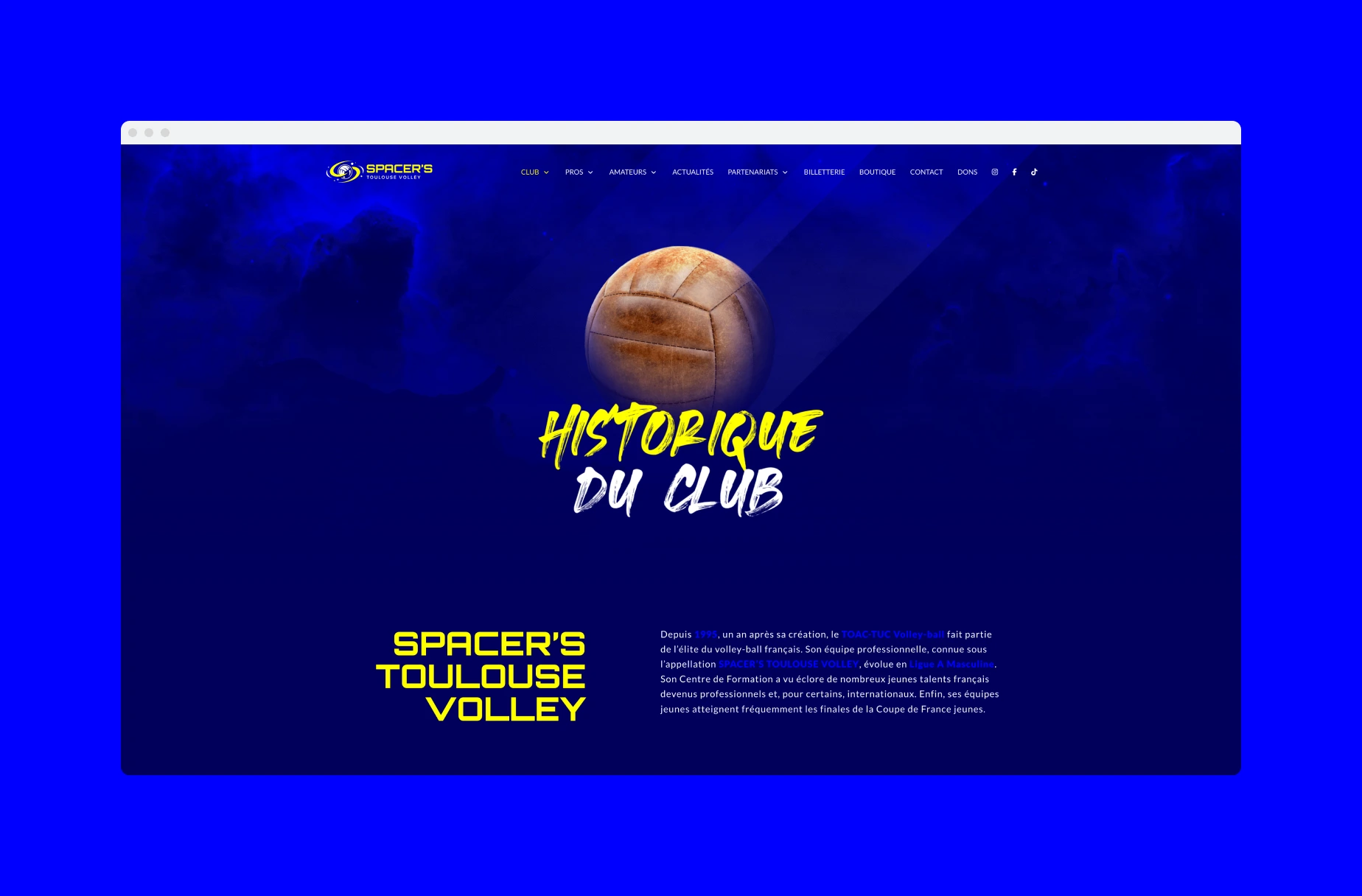 Site Spacer's Toulouse Volley 