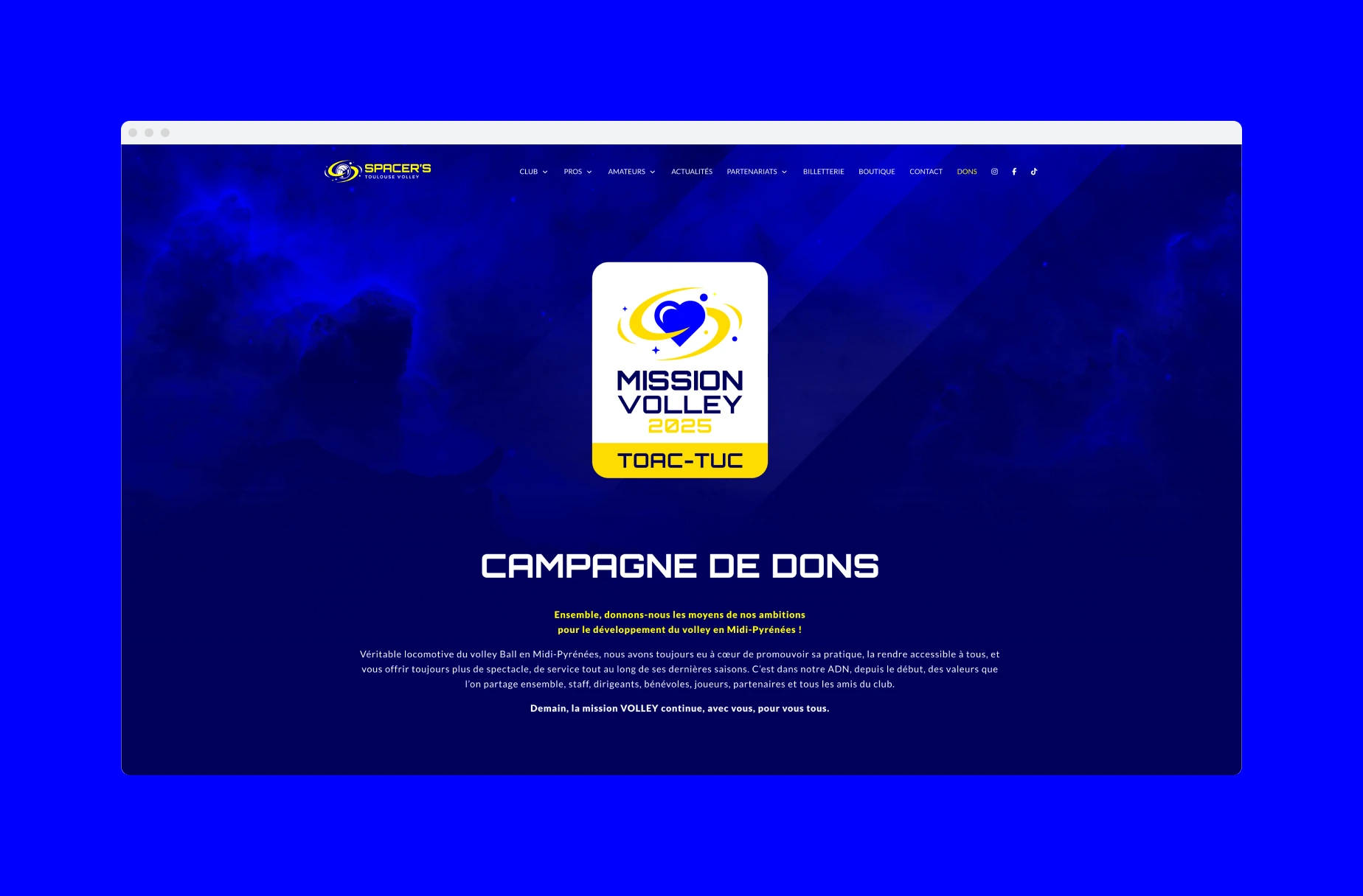 Site Spacer's Toulouse Volley 