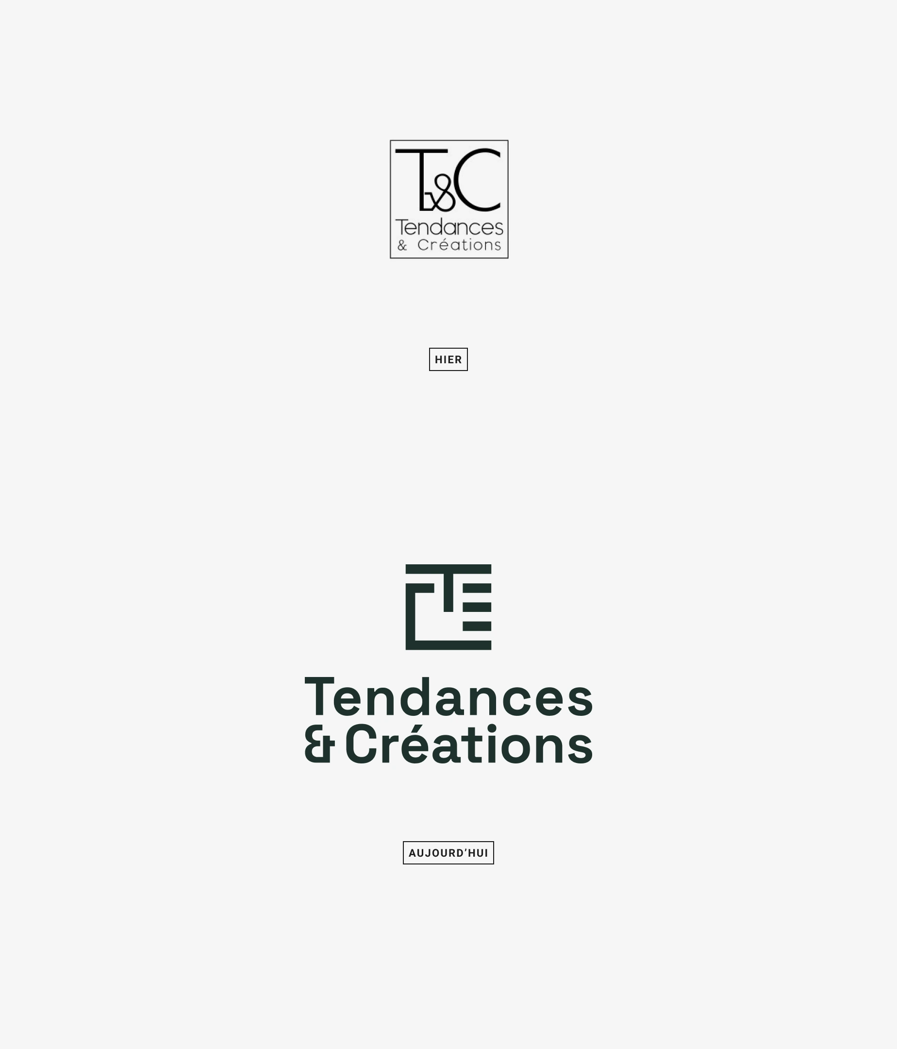Rebranding logo Tendances et Créations