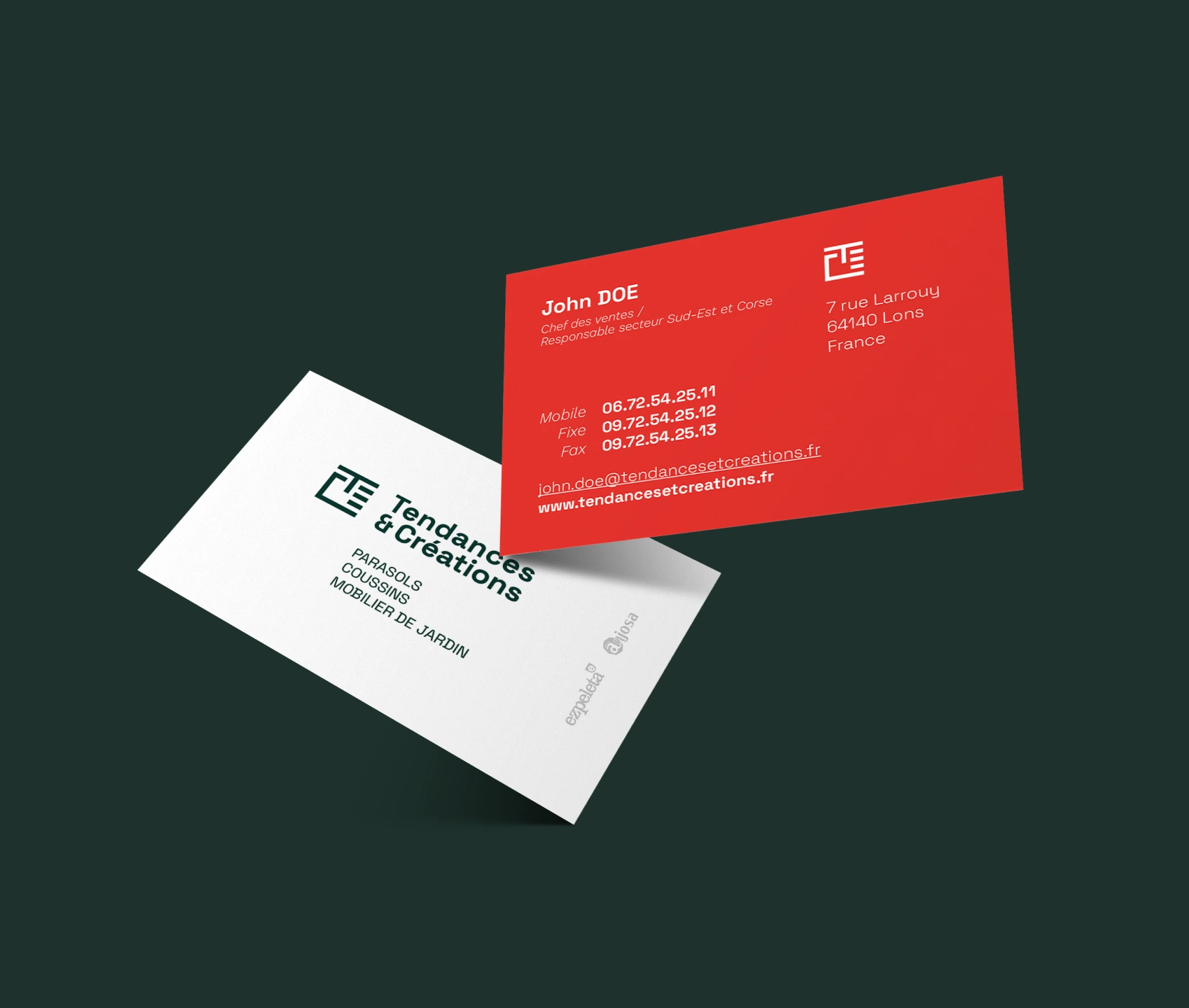 Carte de visite Tendances et Créations